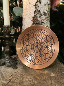 Flower of Life - copper dish
