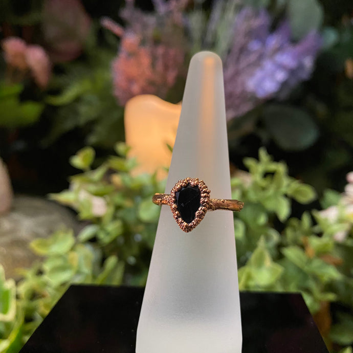 Faceted Iolite Relic Ring