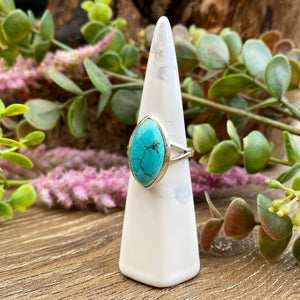 Turquoise sterling silver ring