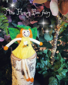 Miss Honey Bee - Felt fairy