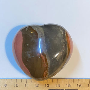 Polychrome Jasper Large Puffy Heart