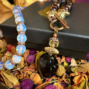 Garnet crystal bead Necklace