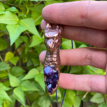 Load image into Gallery viewer, Dragon Totem and Amethyst Relic Necklace
