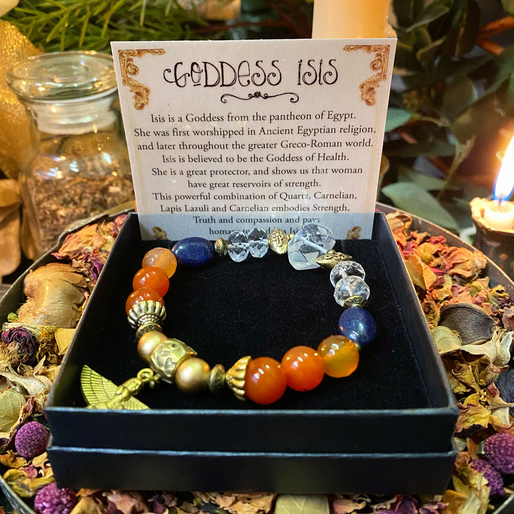 Goddess Isis - crystal bracelet