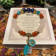 Load image into Gallery viewer, Goddess Freya crystal bracelet