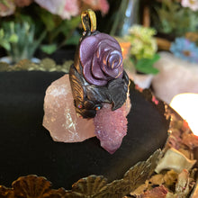 Load image into Gallery viewer, Spirit Quartz hand sculptured pendant