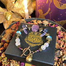 Load image into Gallery viewer, Amethyst Pixie Caller crystal bracelet