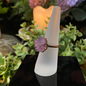 Amethyst Cluster Relic Ring