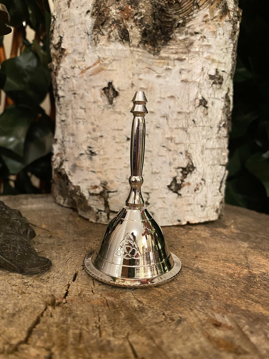 Triquetra silver altar bell