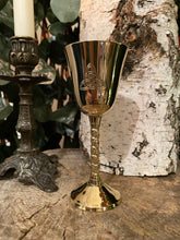 Load image into Gallery viewer, Triquetra brass goblet
