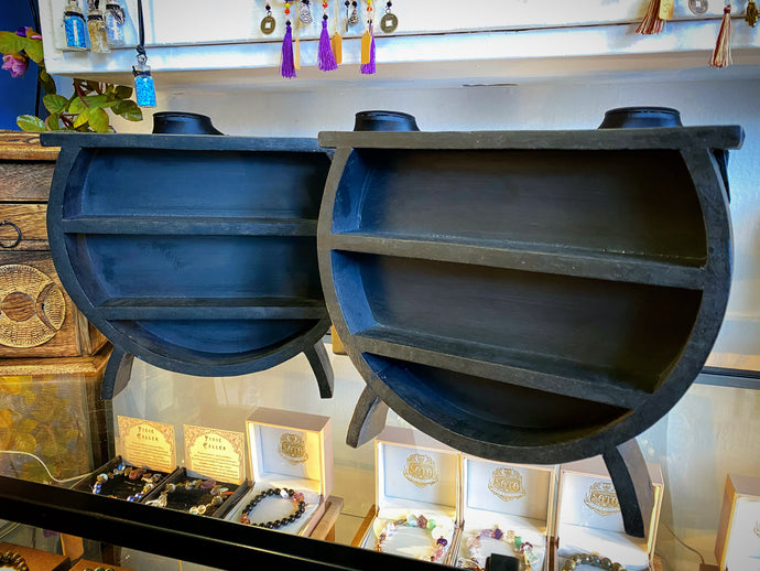Cauldron Wooden Shelf