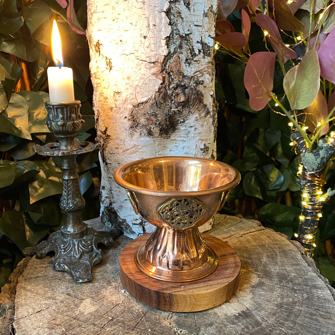 Copper ceremonial dish