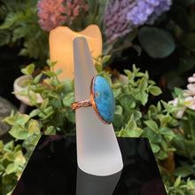 Load image into Gallery viewer, Larimar and Copper Ring
