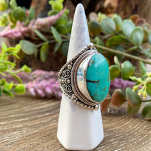 Load image into Gallery viewer, Turquoise sterling silver ring