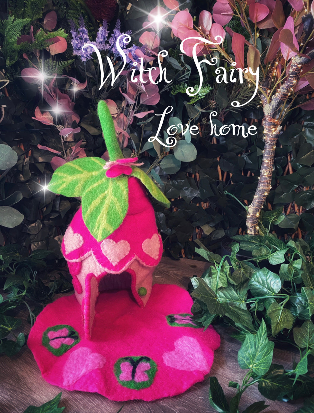 Witch Love Fairy Home - felt house