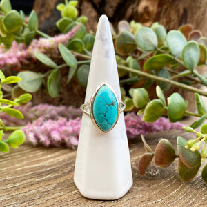 Turquoise sterling silver ring