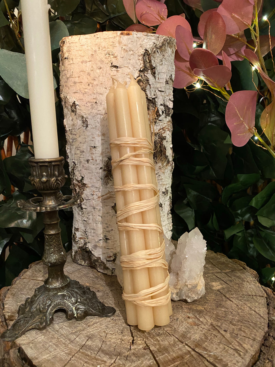Bundle of 7 Beeswax candles - 22cm