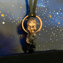 Load image into Gallery viewer, Meditating Pleiadian Relic Necklace with Tektite