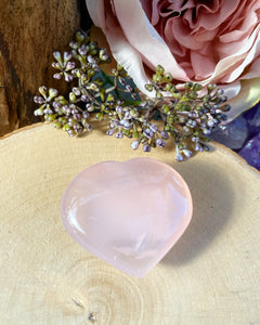 Rose Quartz Heart - Polished form
