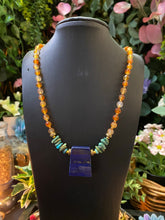 Load image into Gallery viewer, Lapis Lazuli beaded necklace