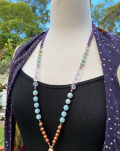 Crystal Bead Mala necklace