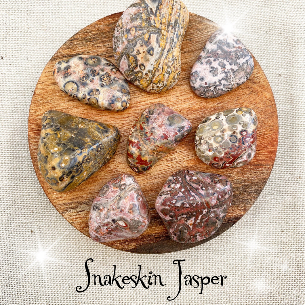 Snakeskin Jasper tumbled stone