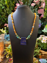 Load image into Gallery viewer, Lapis Lazuli beaded necklace