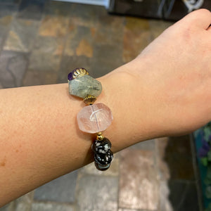 Celestial crystal multi-stone bracelet