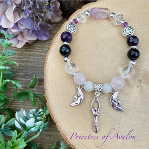 Priestess of Avalon - crystal bracelet