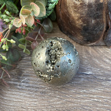 Load image into Gallery viewer, Pyrite crystal Sphere