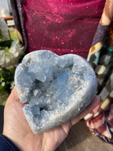 Load image into Gallery viewer, Celestite carved crystal heart