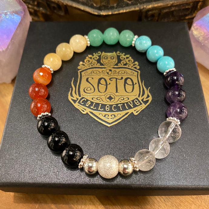 Chakra crystal bracelet
