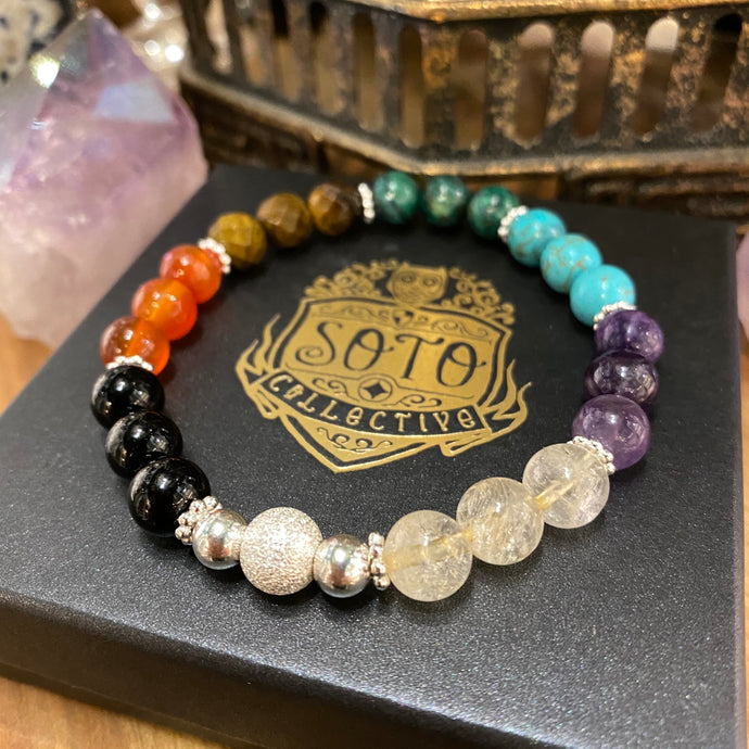Chakra crystal bracelet