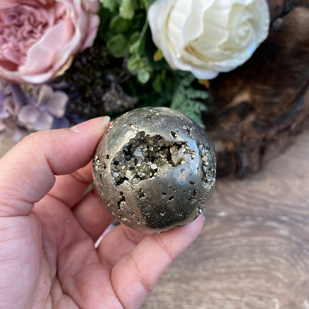 Pyrite crystal Sphere