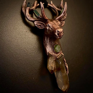 Stag Totem pendant by Soto Collective. Stag Jewellery, Stag Totem jewellery, Totem pendant, Totem jewellery, spirit animal jewellery, Patronas Pendant, Patronus Charm pendant