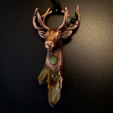 Load image into Gallery viewer, Stag Totem pendant by Soto Collective. Stag Jewellery, Stag Totem jewellery, Totem pendant, Totem jewellery, spirit animal jewellery, Patronas Pendant, Patronus Charm pendant